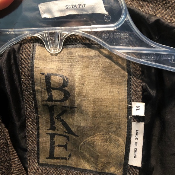 BKE Brown Tweed Coat - Picture 3 of 9